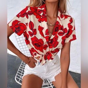 Floral top xs